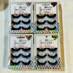-EYLURE LONDON DEFINITION No.126 lot of 4 boxes each w/3pairs.